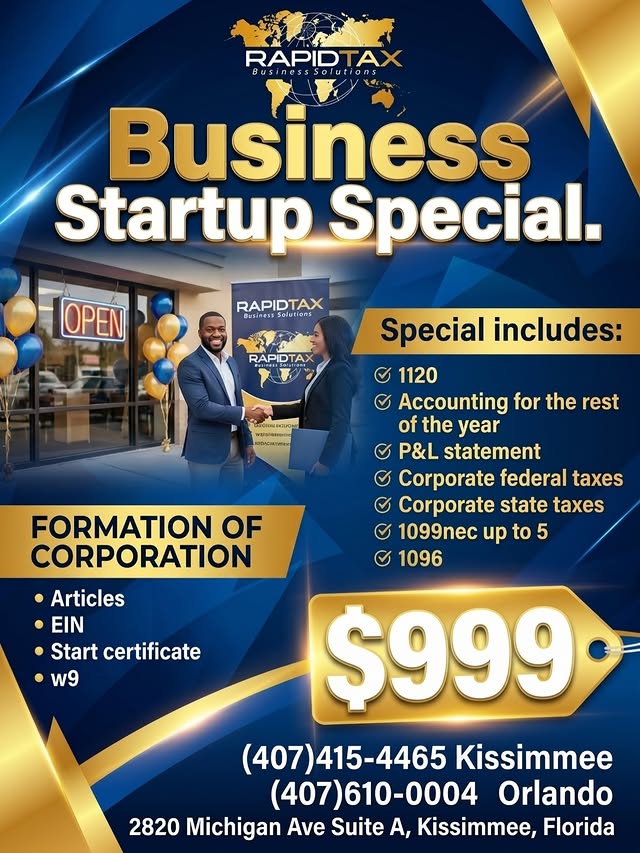 Business Startup Especial $999